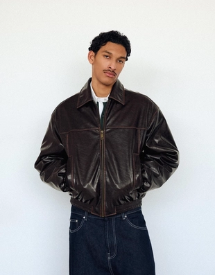 Куртка из искусственной кожи- Заказать в России