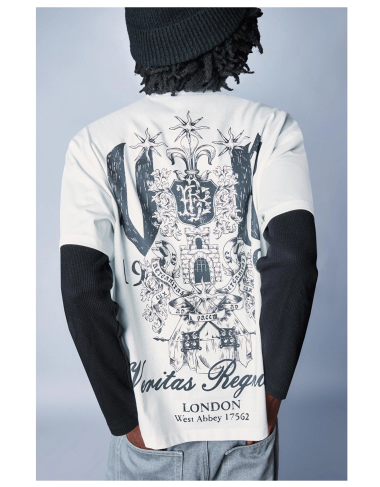 Футболка с короткими рукавами и принтом