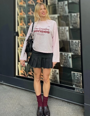 Мини-юбка в складку- Заказать в России