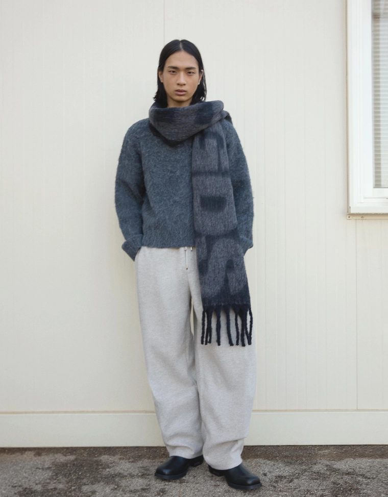 Шарф макси с принтом