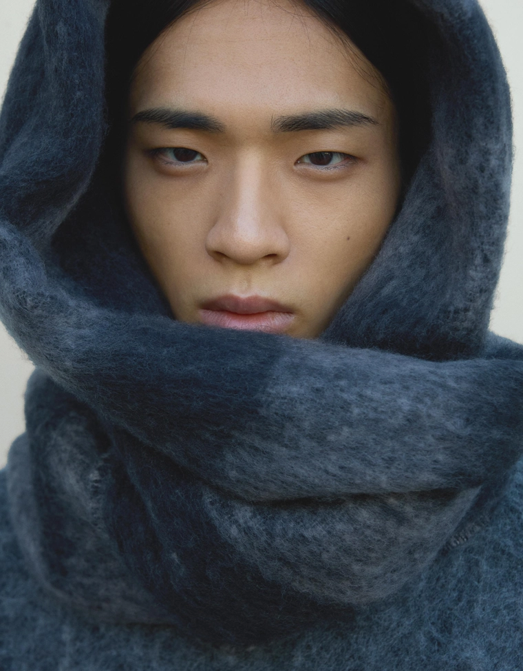 Шарф макси с принтом