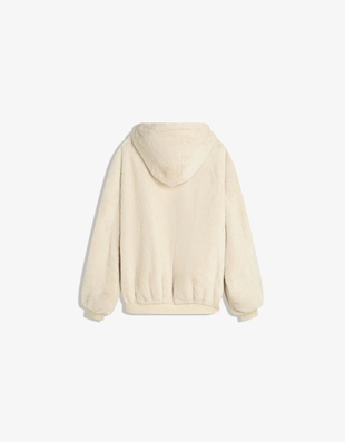 Куртка с капюшоном из искусственного меха- Заказать в России