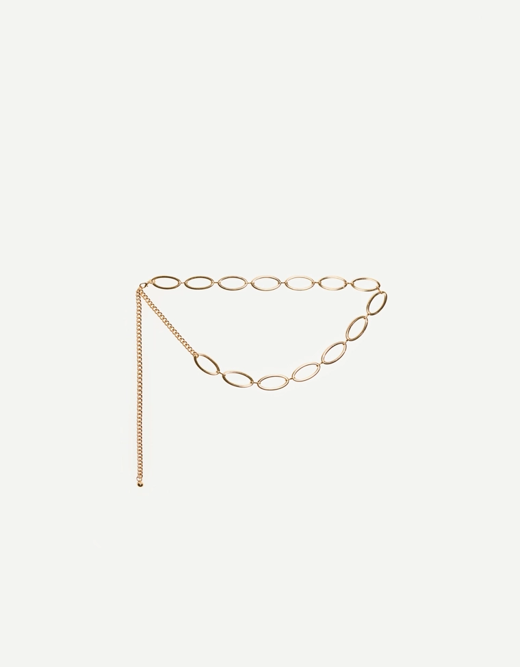 Пояс-цепочка со звеньями в виде колец