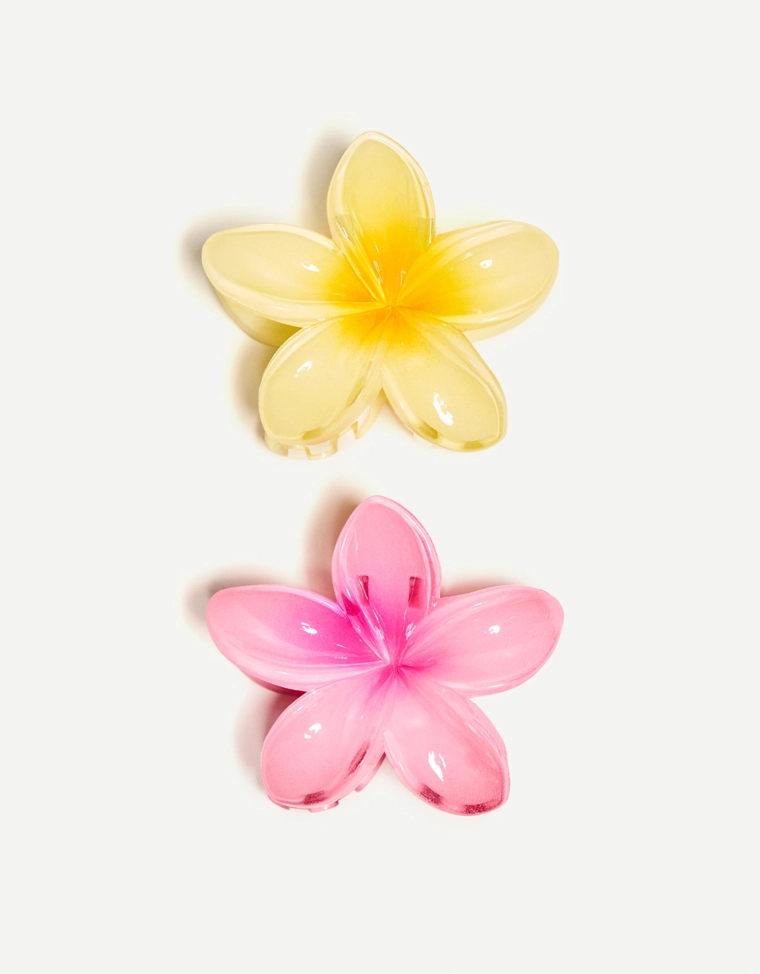 Набор из 2 заколок для волос “Цветы”