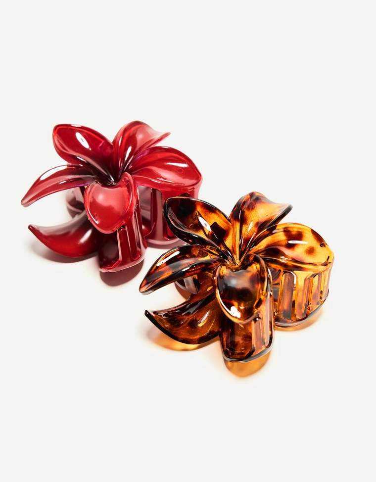 Набор из 2 заколок для волос “Цветы”