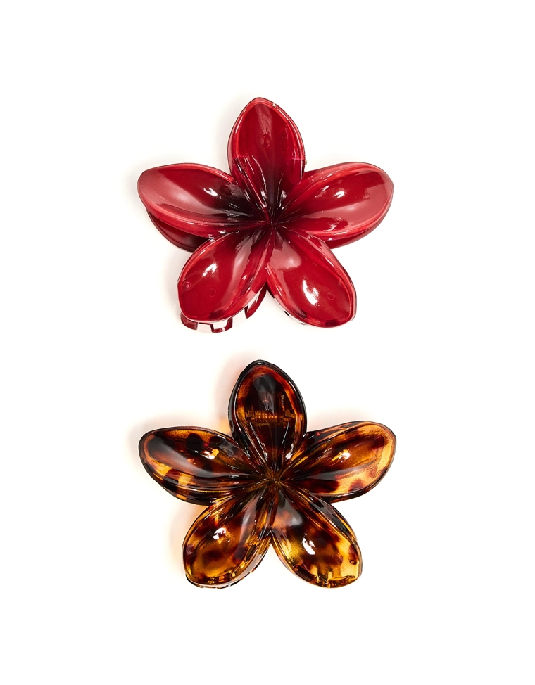 Набор из 2 заколок для волос “Цветы”