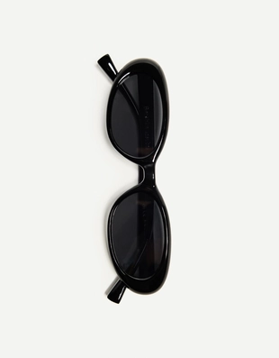 Солнечные очки в овальной пластмассовой оправе- Заказать в России