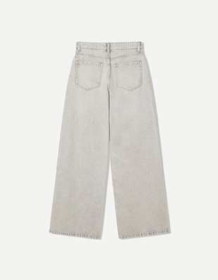 Джинсы с широкими штанинами- Заказать в России