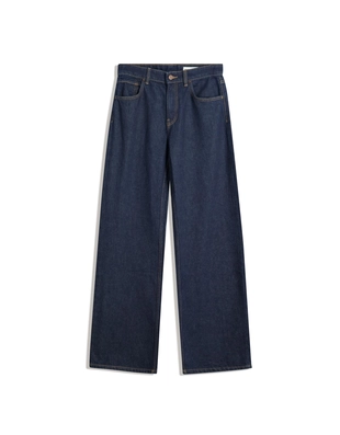 Джинсы прямого кроя с широкими штанинами- Заказать в России