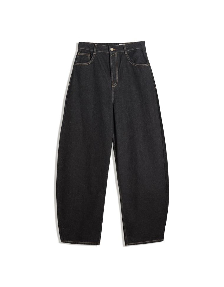 Джинсы barrel с широкими штанинами