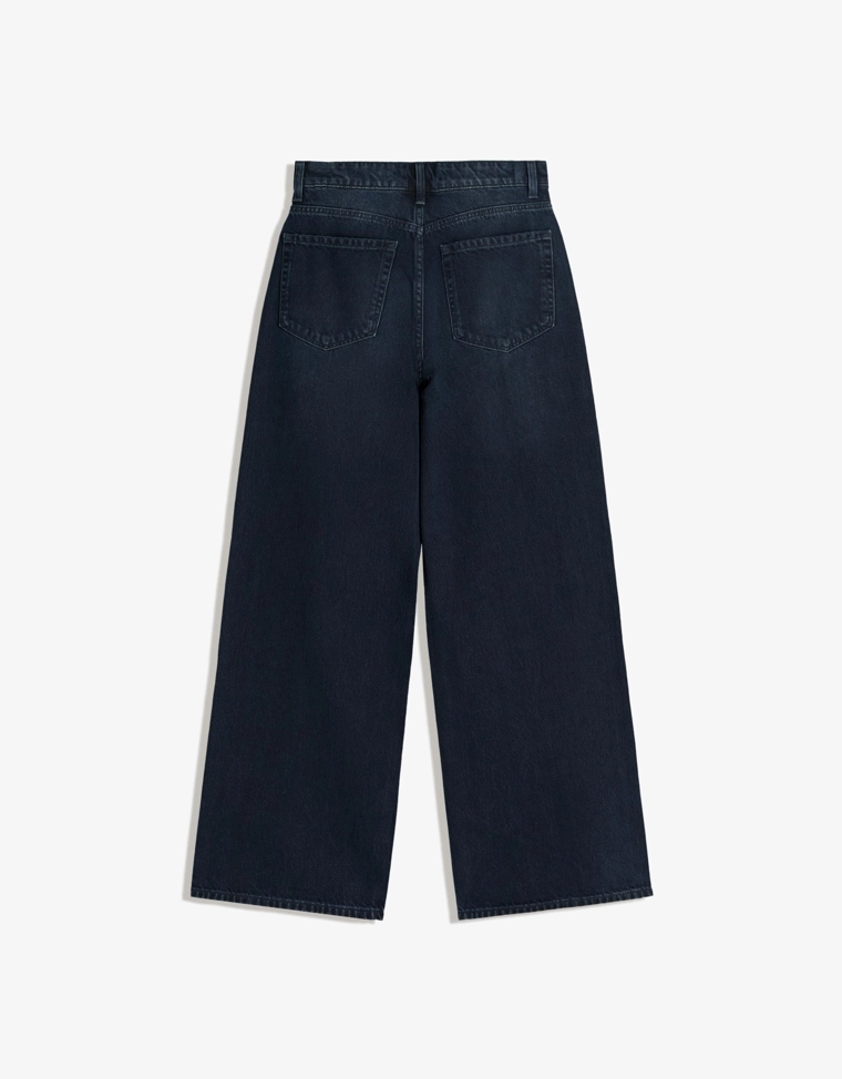 Джинсы с широкими штанинами