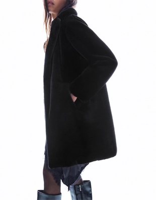 Пальто из искусственного меха- Заказать в России