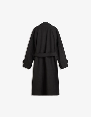 Тренч из мягкой ткани с поясом- Заказать в России