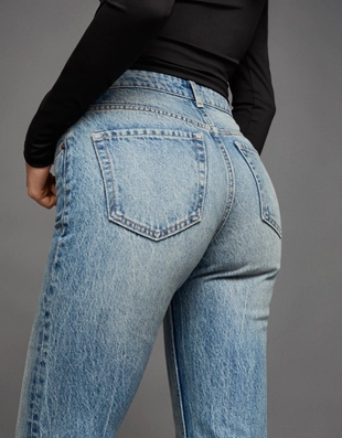 Джинсы прямого кроя брюки-дудочки- Заказать в России