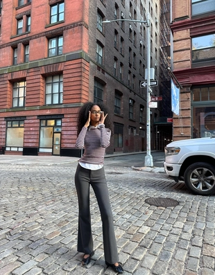 Брюки из ткани бенгалин- Заказать в России