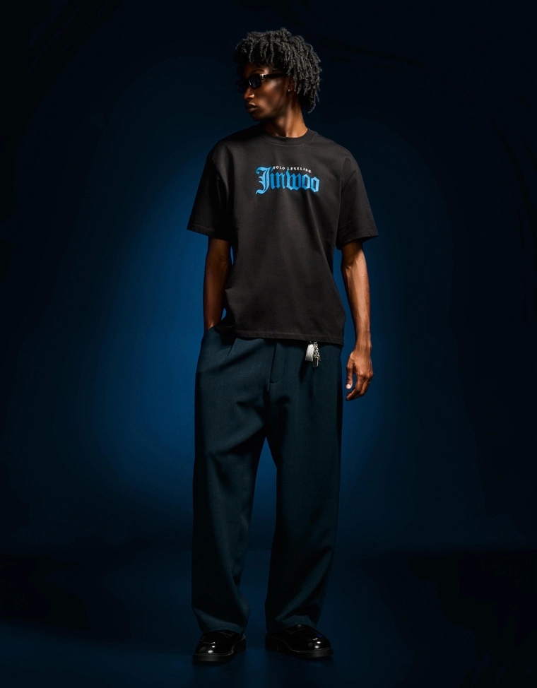 Футболка с короткими рукавами и принтом Solo Leveling