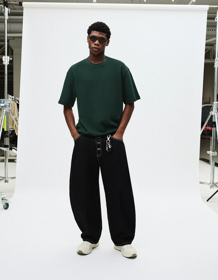 Футболка из мягкой ткани с короткими рукавами