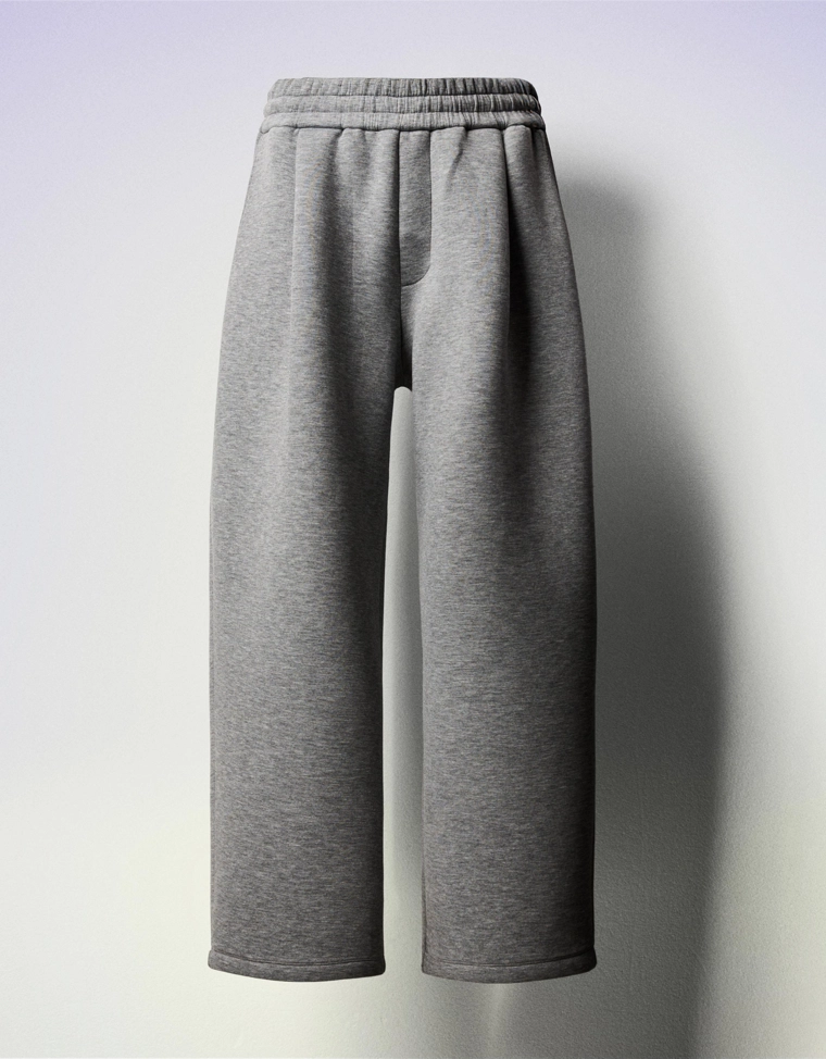 Брюки из высокотехнологичной ткани с защипами