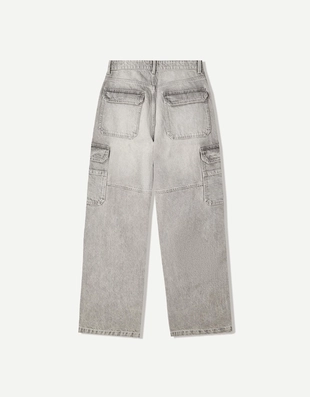 Джинсы карго свободного кроя- Заказать в России