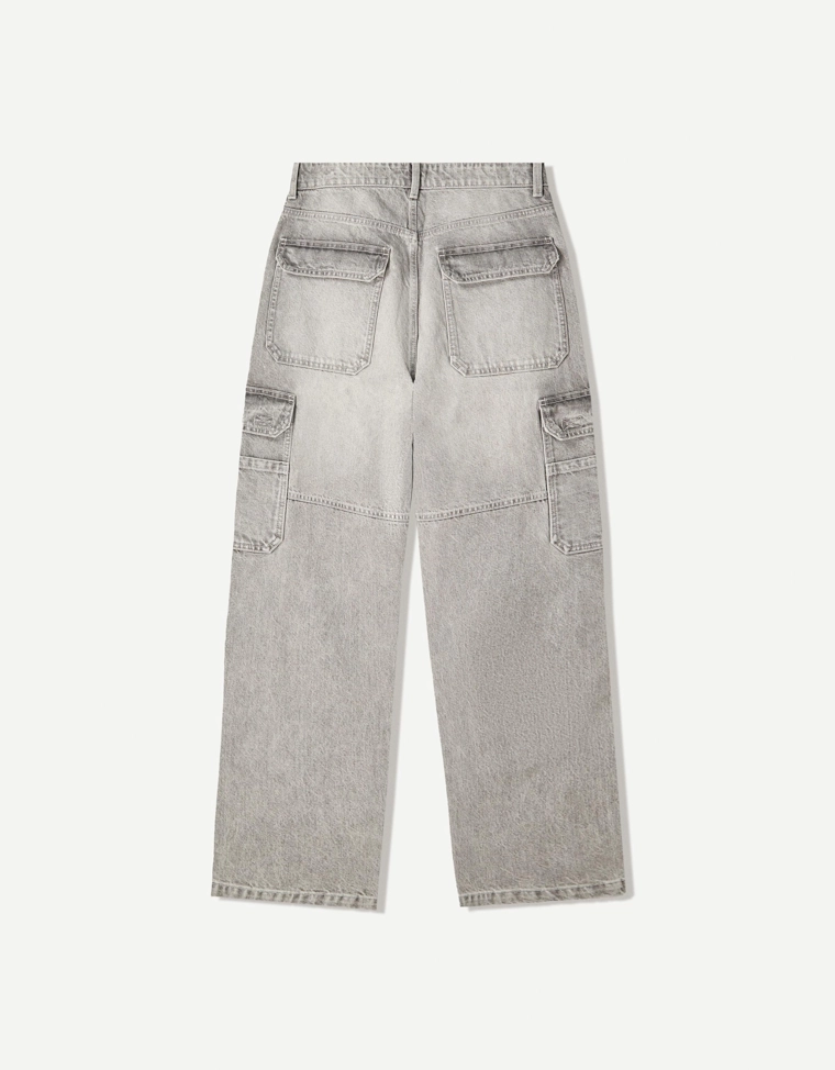 Джинсы карго свободного кроя