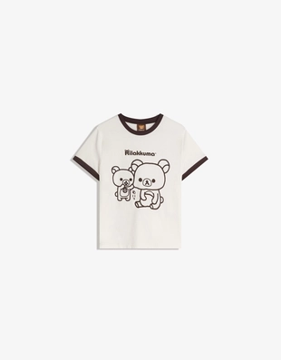 Футболка RILAKKUMA с короткими рукавами и принтом- Заказать в России