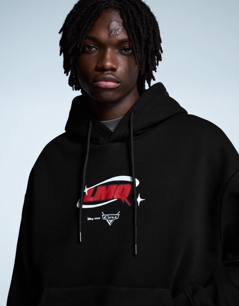 Худи «Тачки» с капюшоном и принтом