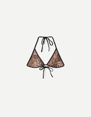Двусторонние плавки бикини с анималистическим принтом- Заказать в России