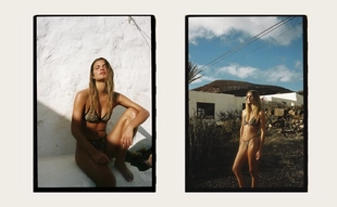 Двусторонние плавки бикини с анималистическим принтом- Заказать в России