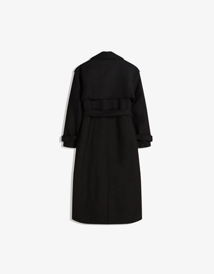 Тренч из шерсти оверсайз- Заказать в России