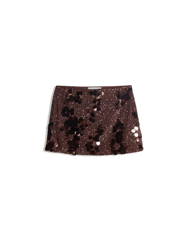 Мини-юбка с пайетками