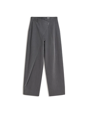 TAILORED FIT TROUSERS WITH CROSSOVER WAIST- Заказать в России