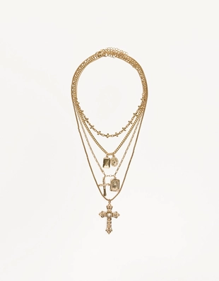 Набор из четырех ожерелий с подвесками- Заказать в России