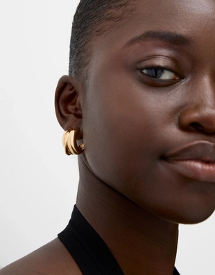 Набор из шести пар серег-колец- Заказать в России