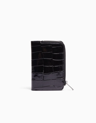 Кошелек из искусственной лакированной кожи с тиснением- Заказать в России