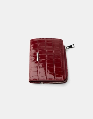 Кошелек из искусственной лакированной кожи с тиснением- Заказать в России