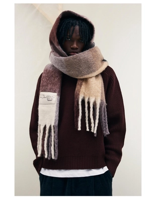 Шарф в клетку- Заказать в России