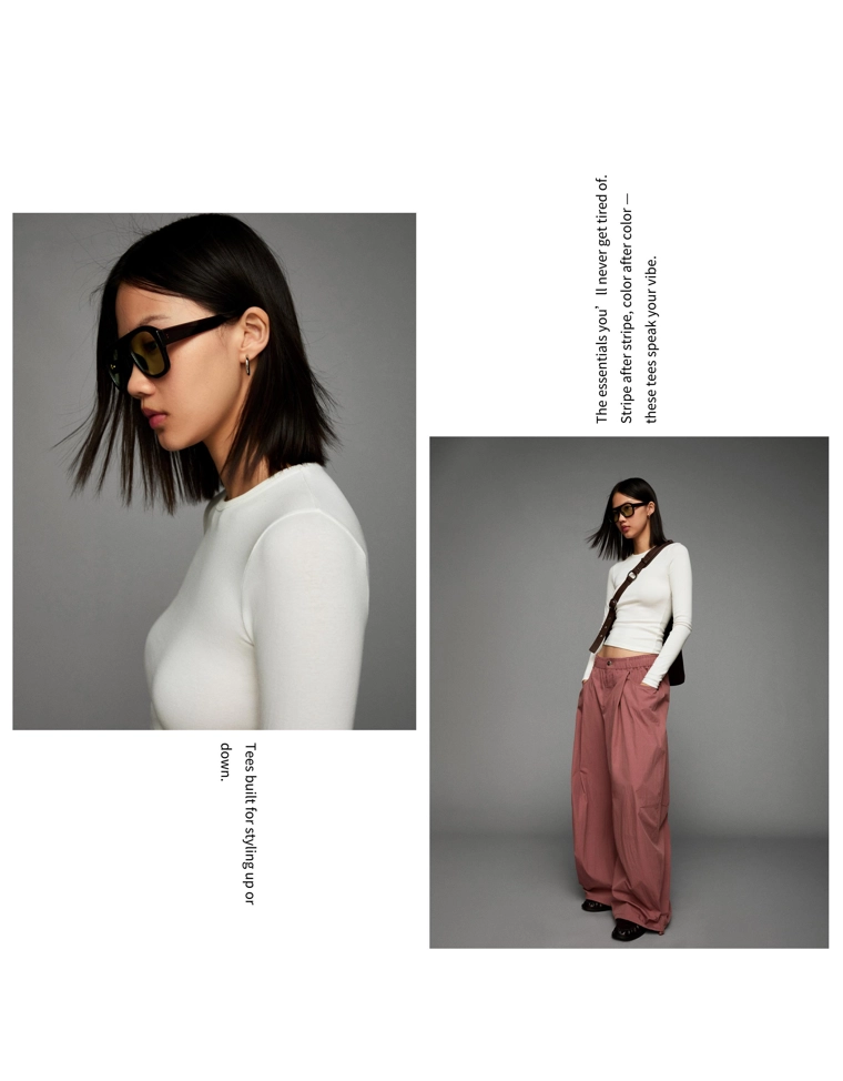 Топ с длинными рукавами