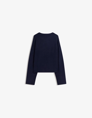 Свитер оверсайз с рифленым низом- Заказать в России