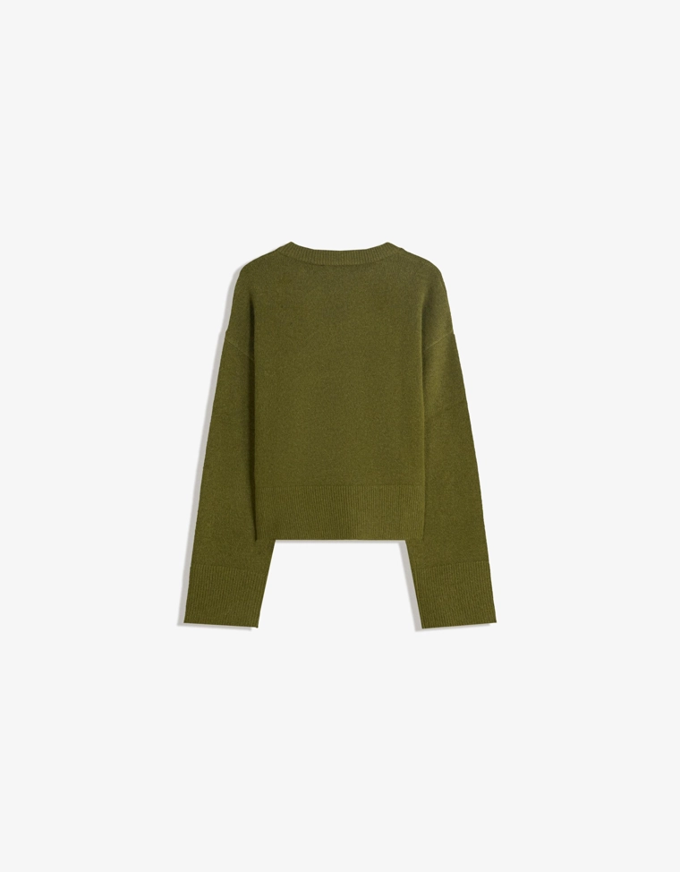 Свитер оверсайз с рифленым низом