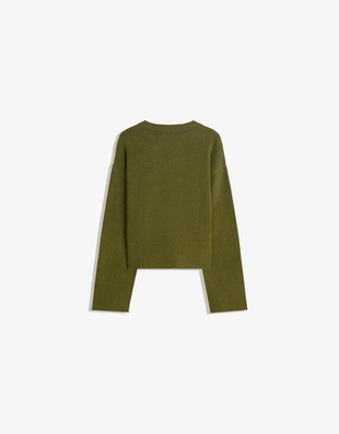 Свитер оверсайз с рифленым низом- Заказать в России