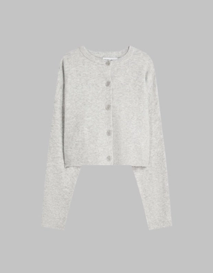 Кардиган на пуговицах из мягкой ткани- Заказать в России