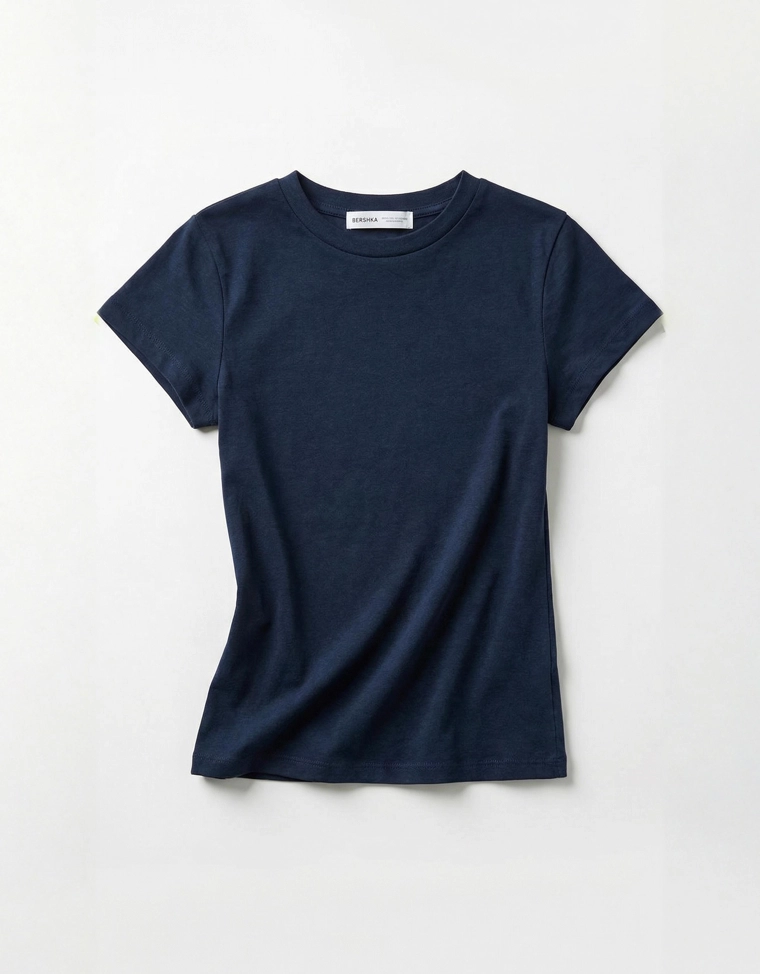Футболка с короткими рукавами и круглым вырезом