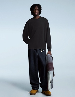 Лонгслив свободного кроя- Заказать в России