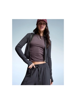 Худи из мягкого модала на молнии с капюшоном- Заказать в России