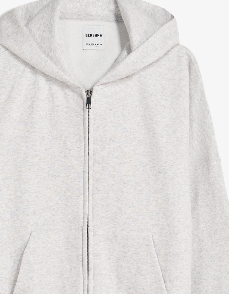 Худи кроя оверсайз на молнии