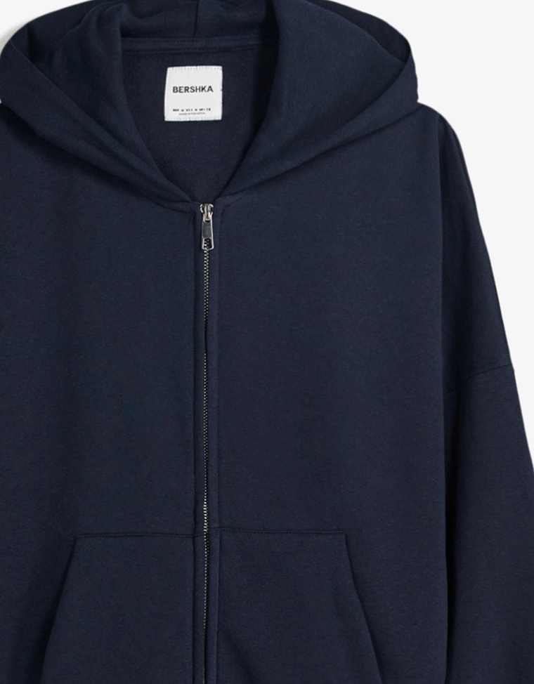 Худи кроя оверсайз на молнии