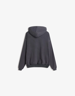 Dark grey | 7219/660/200 - Bershka Худи с капюшоном и заклепками