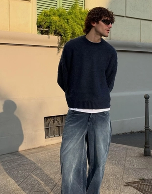 Брюки очень свободного кроя из вельвета- Заказать в России