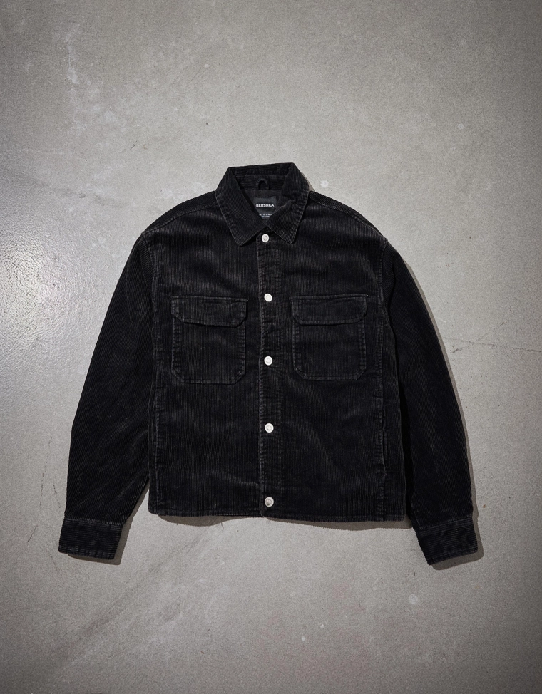 Вельветовая куртка геометрического кроя