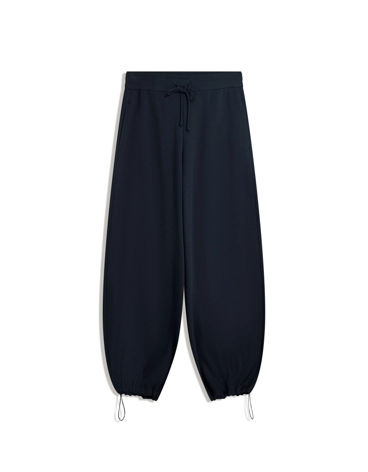 Брюки barrel из мягкой ткани с фиксаторами